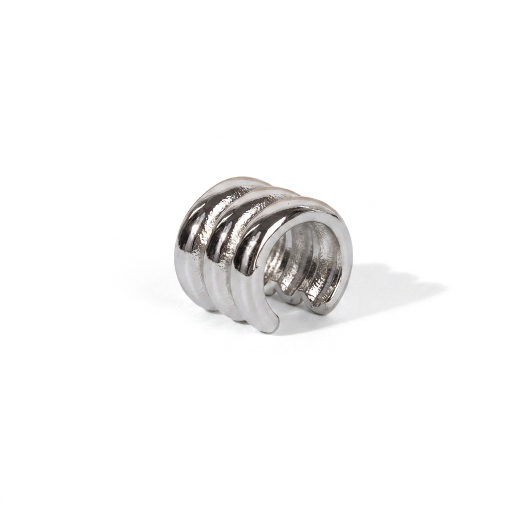 ORECCHINO EARCUFF A TRE BANDE LISCE