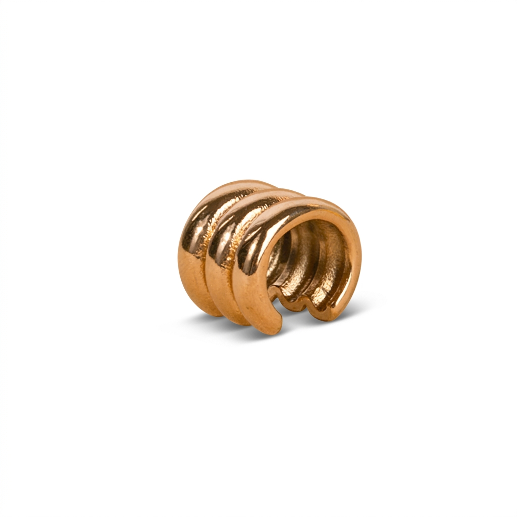 SMOOTH THREE BAND EARCUFF EARRING