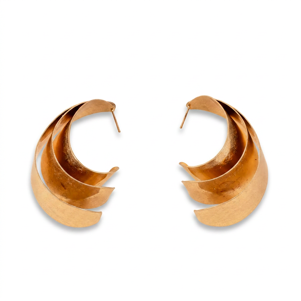 IRREGULAR TRIPLE DANGLING EARRINGS
