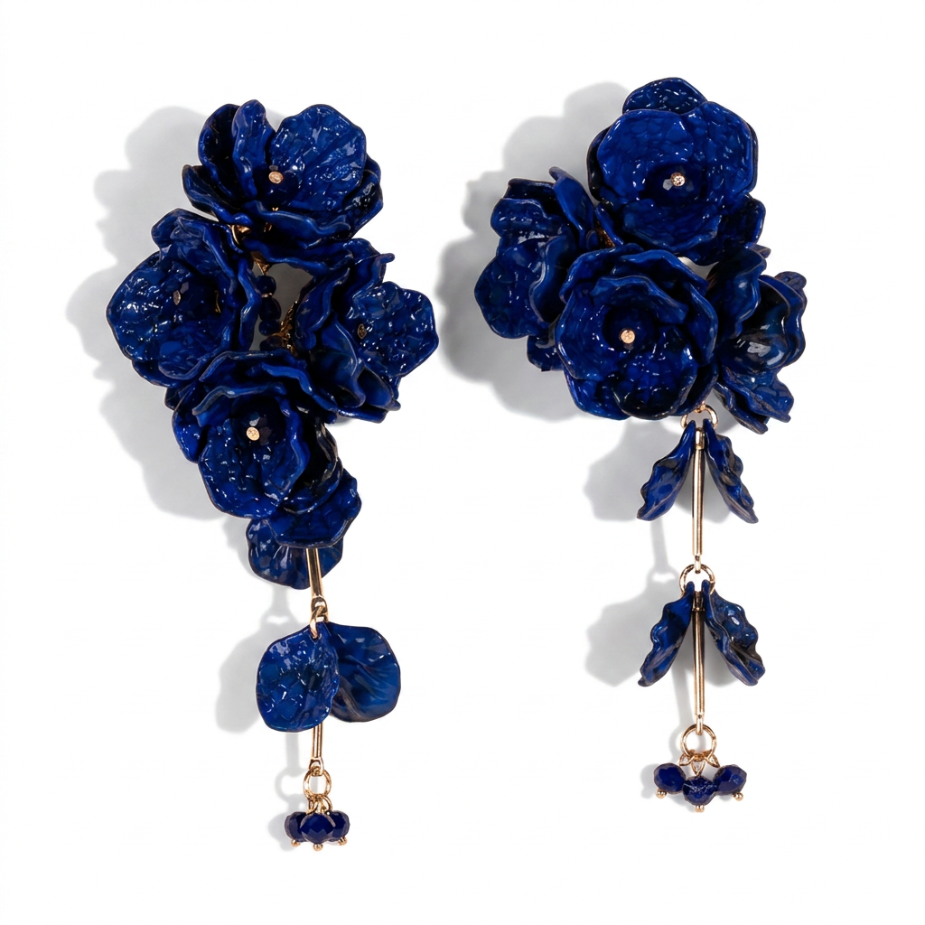 FLOWER DANGLING EARRINGS 