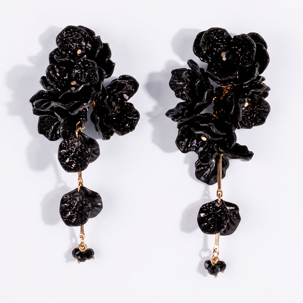 FLOWER DANGLING EARRINGS 