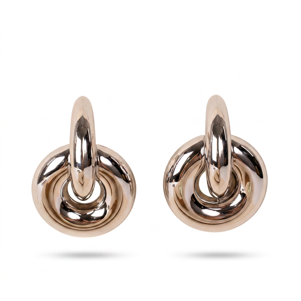DOUBLE REVERSE HOOP EARRINGS