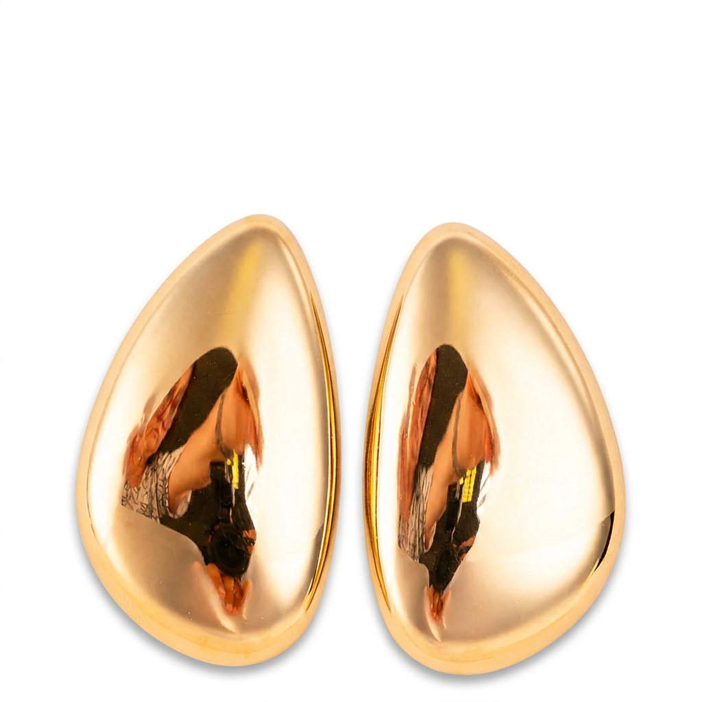 ASYMMETRIC FLAT DROP EARRINGS