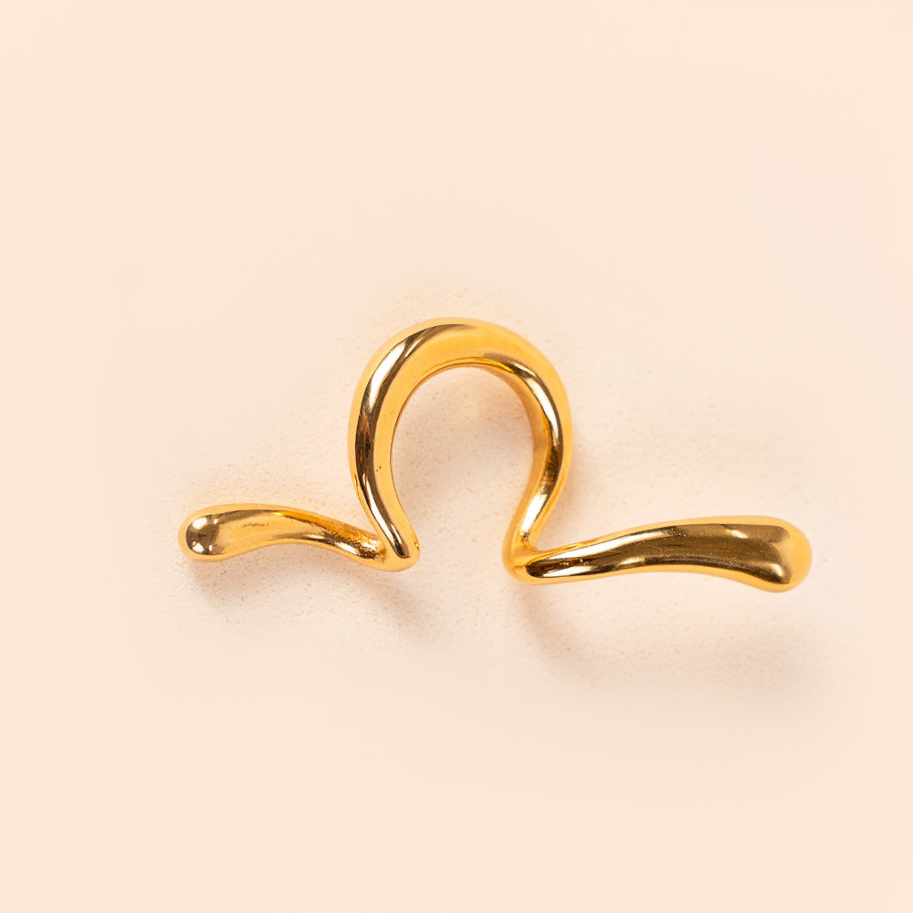 ORECCHINO EARCUFF CON  LINEARE ONDULATO