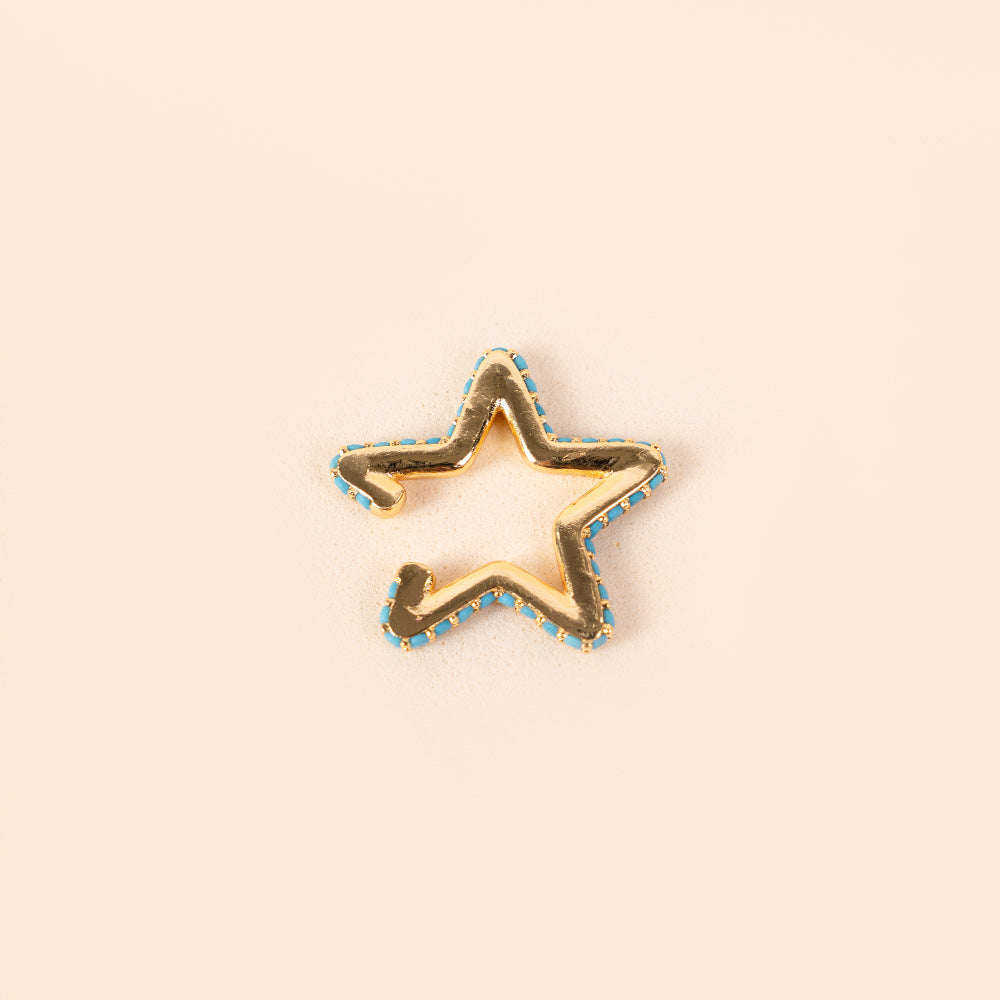 ORECCHINO EARCUFF A FORMA DI STELLA CON CRISTALLI