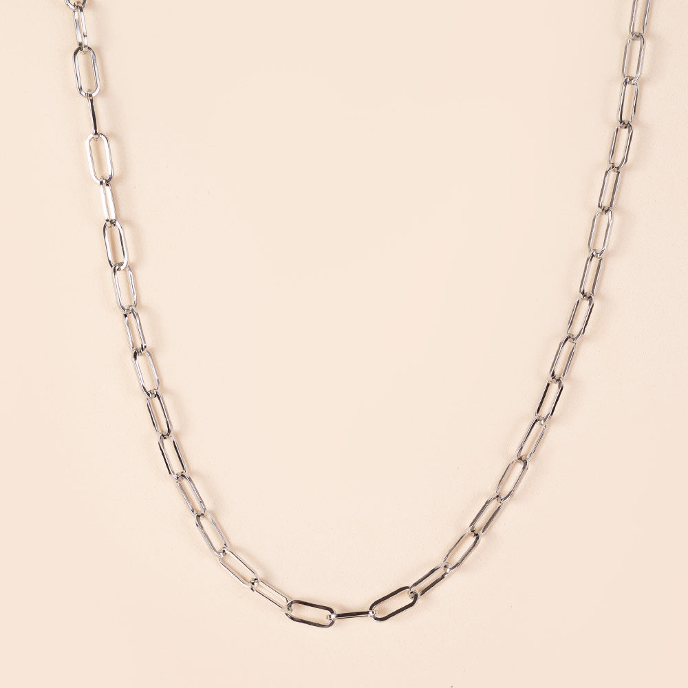 MEDIUM CHAIN ​​CHOKER NECKLACE WITH T-CLASP