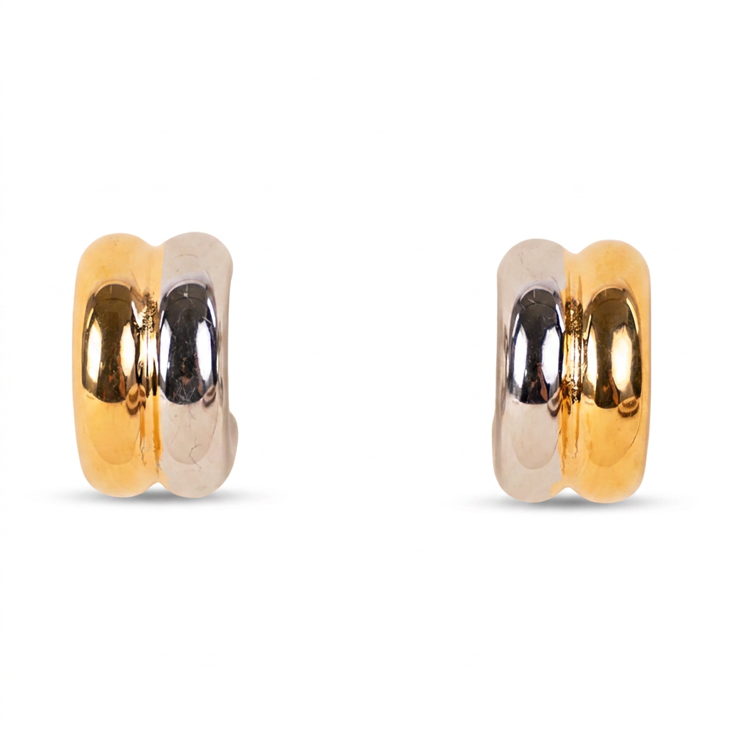 DOUBLE BAND HOOP EARRINGS