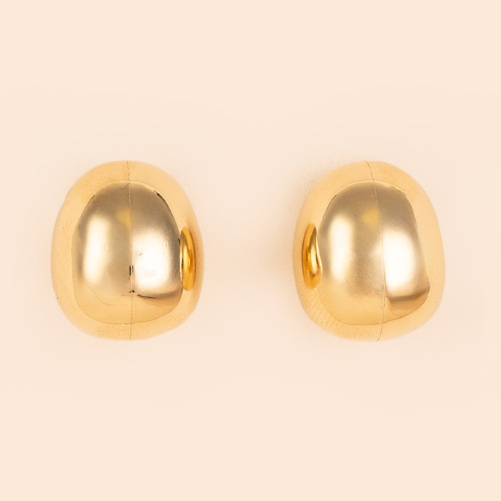 ORECCHINI A BOTTONE ABBOMBATO