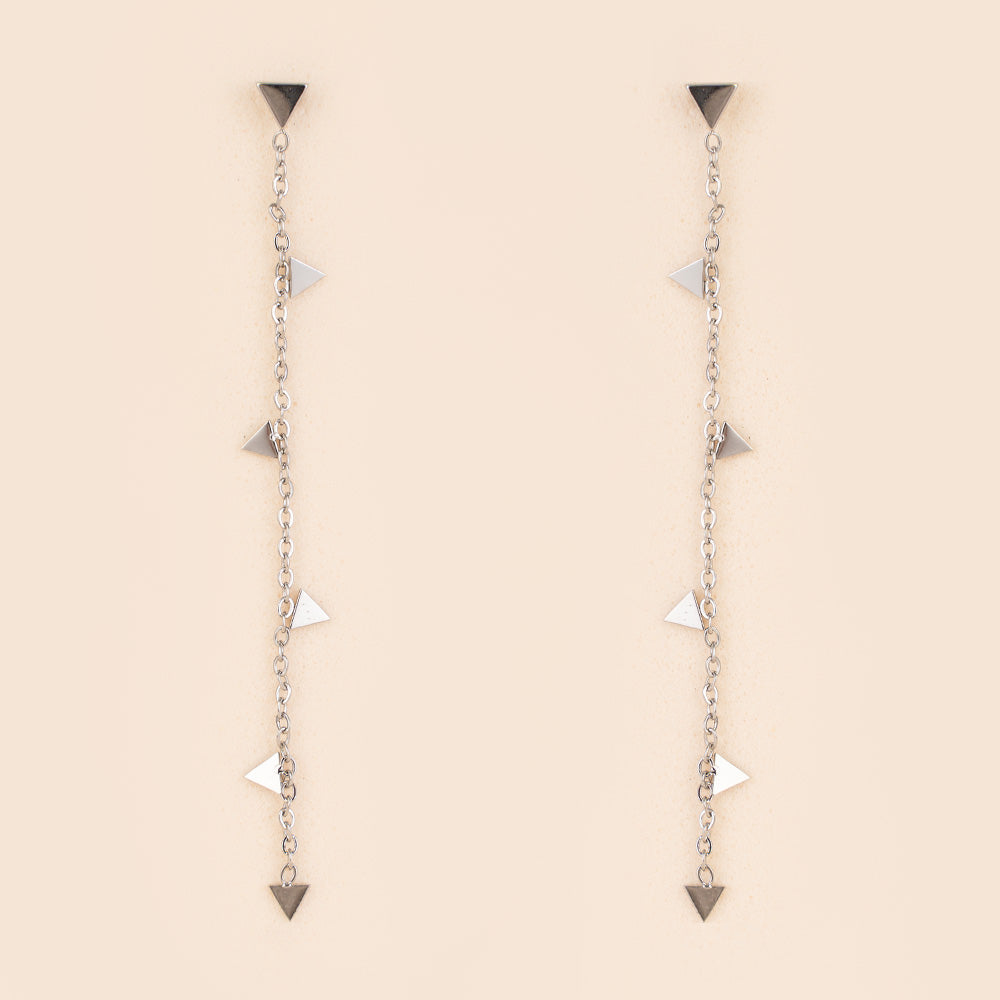 ORECCHINI PENDENTI CON TRIANGOLINI