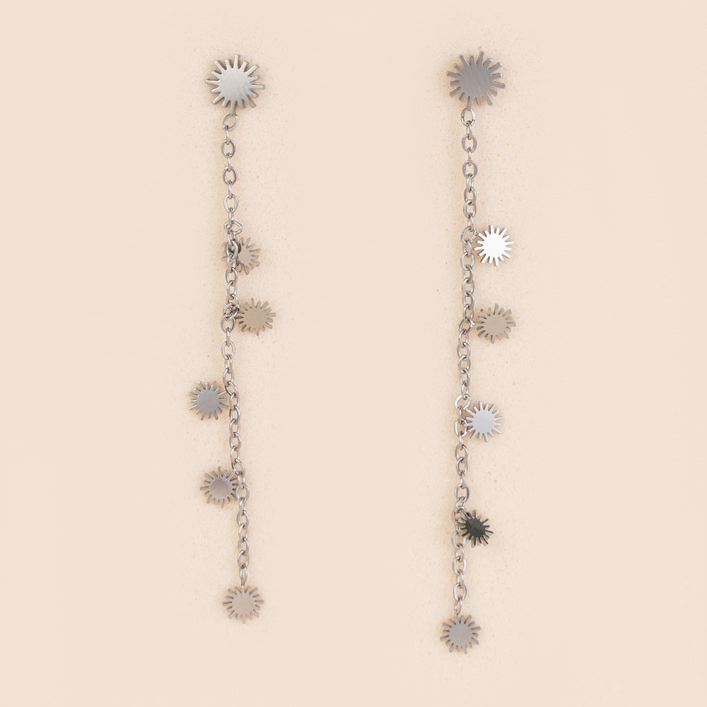 ORECCHINI PENDENTI CON MINI SOLI