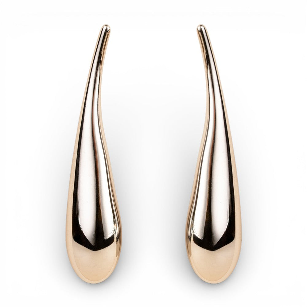 ORECCHINI PENDENTI CRESCENTI ALLA FINE