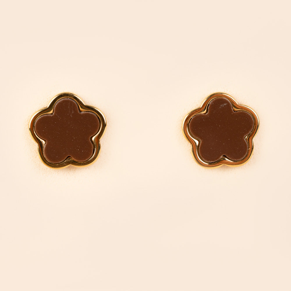 ORECCHINI A LOBO DALLA FORMA A FIORE