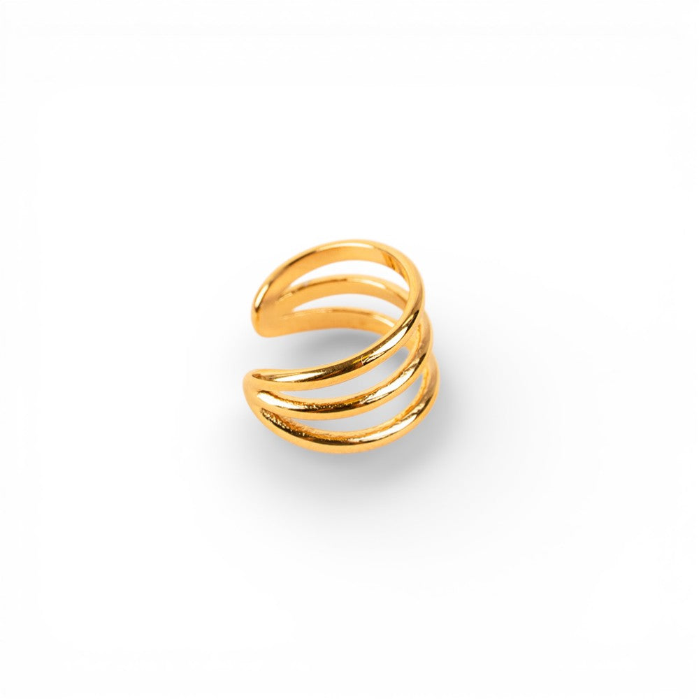 ORECCHINO EARCUFF CON TRE FASCE LISCE