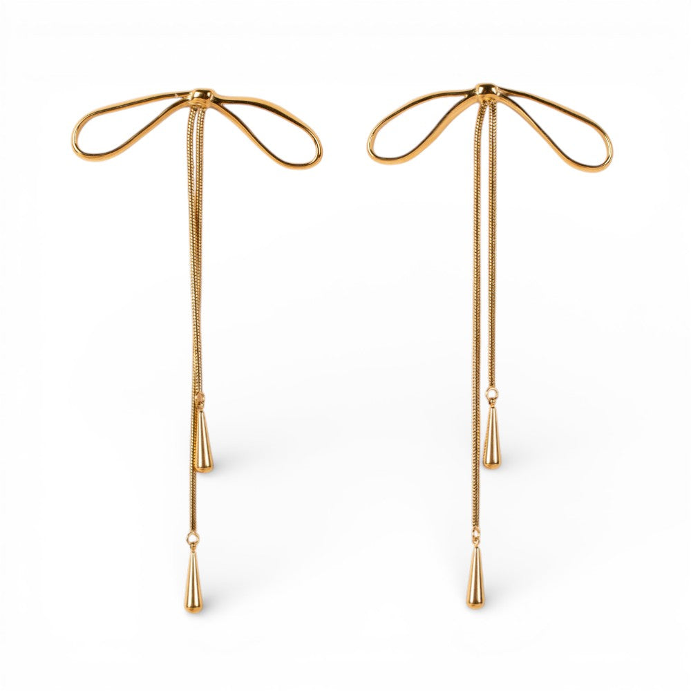 ORECCHINI PENDENTI A FIOCCO