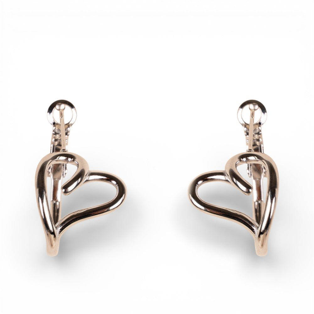 ORECCHINO CIRCOLARE CON CUORE STILIZZATO