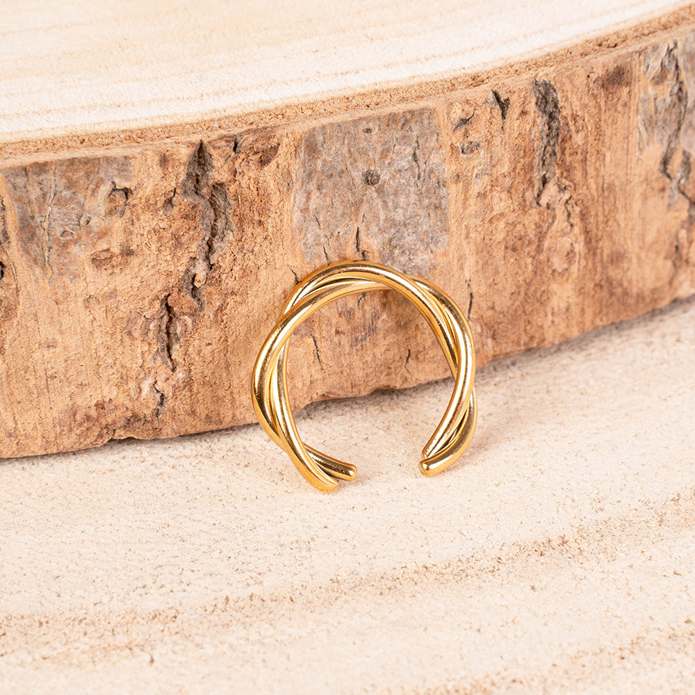 EARCUFF MEDIO ATTORCIGLIATO LARGO