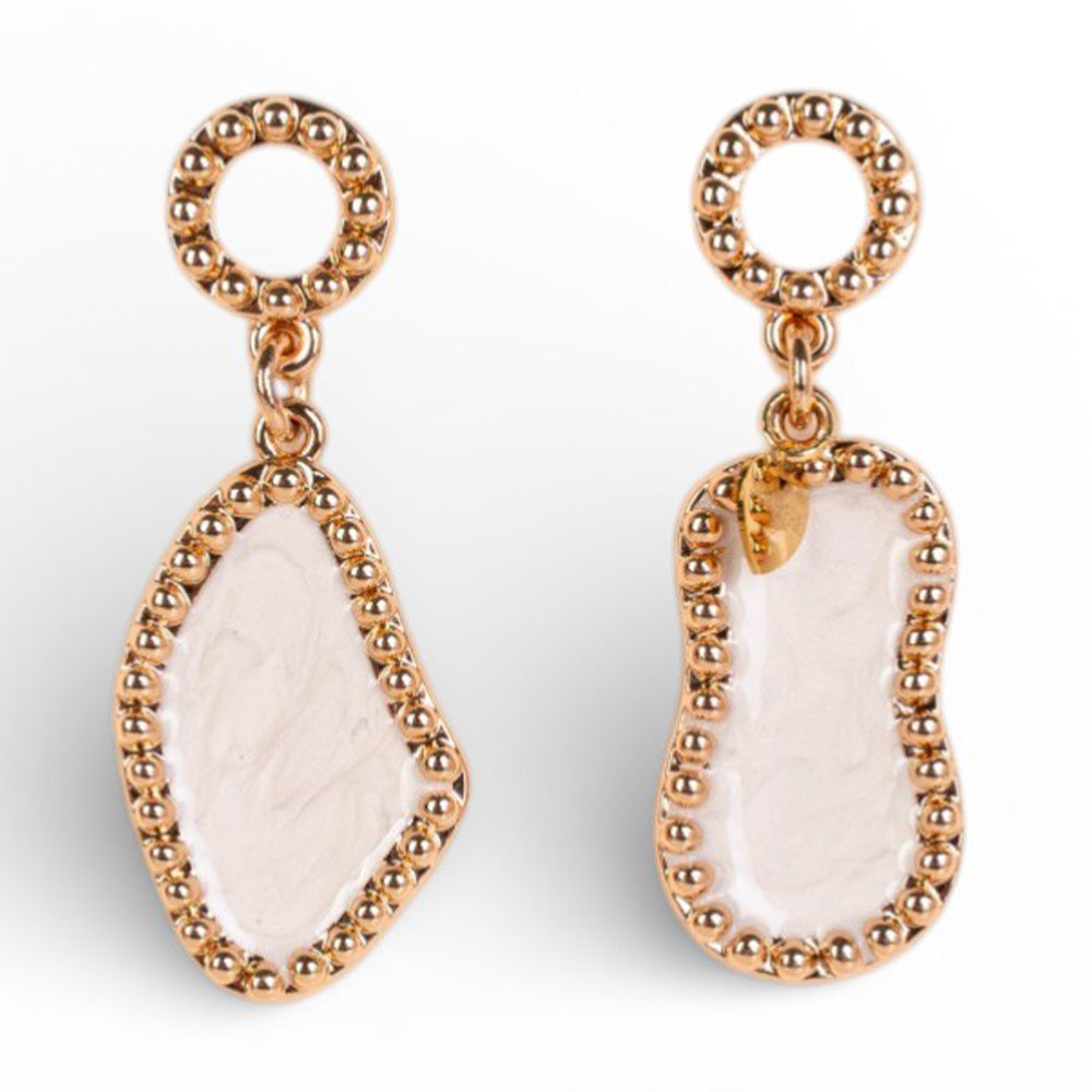 ORECCHINI PENDENTI CON ELEMENTI ASIMMETRICI