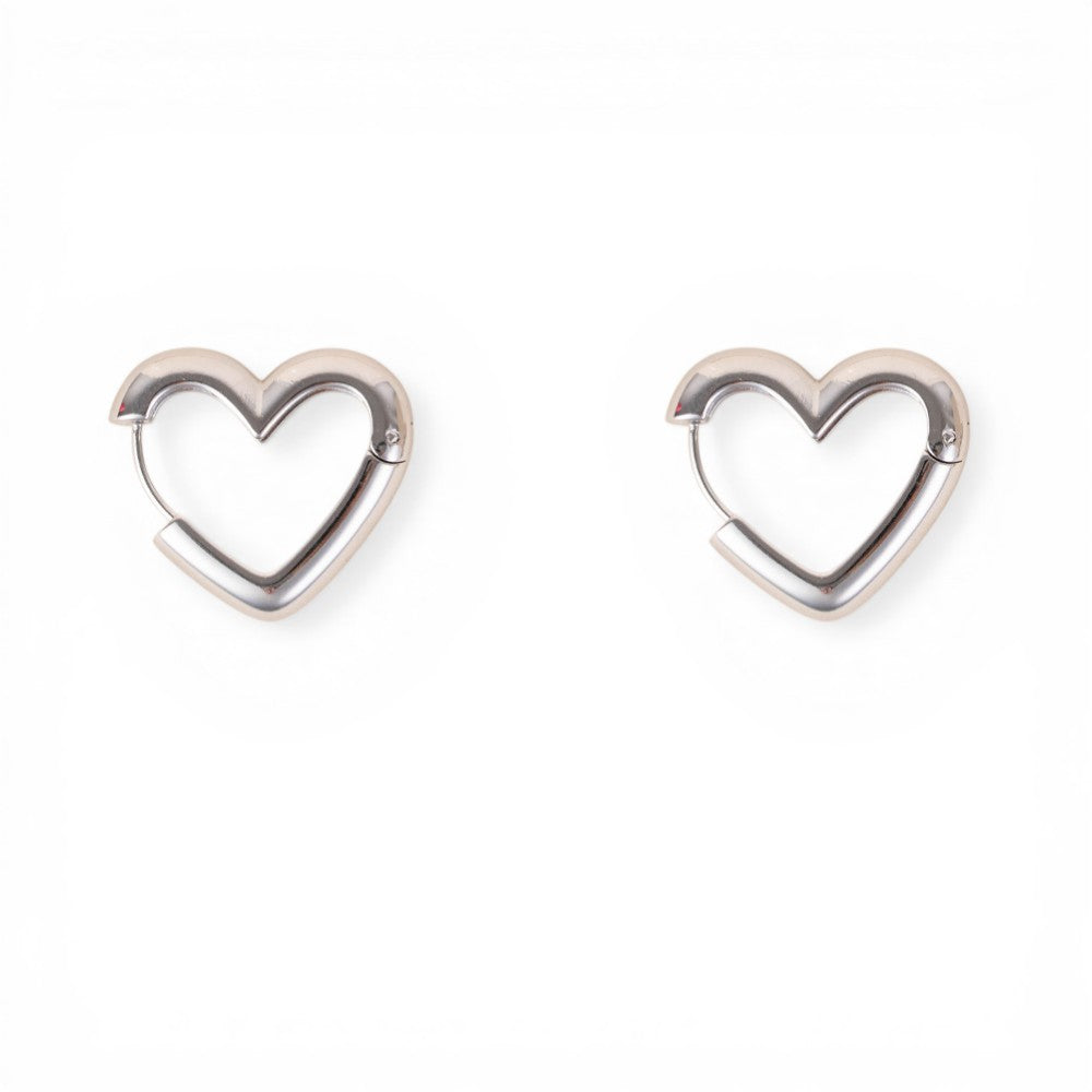 ORECCHINI A FORMA DI CUORE SPESSO