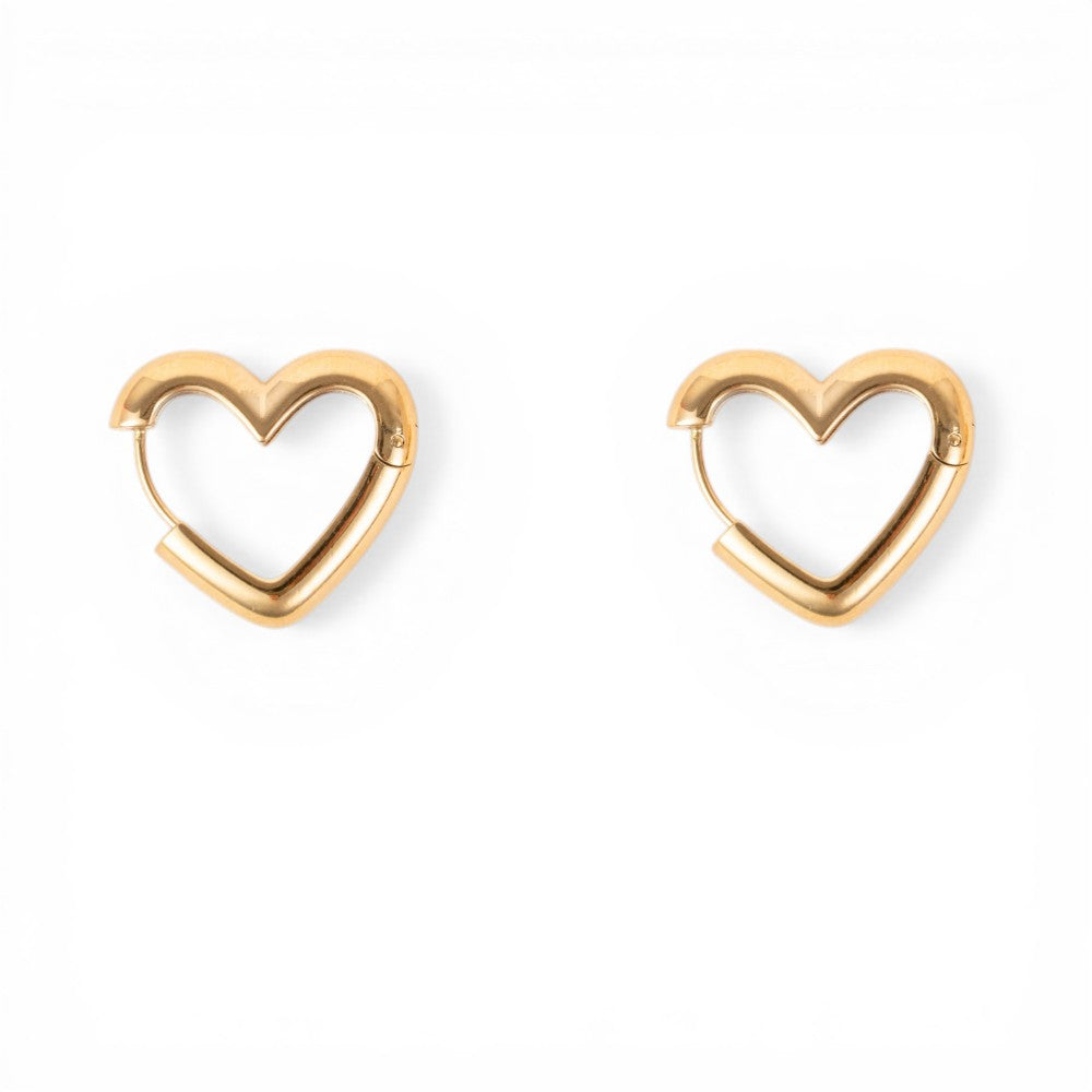 ORECCHINI A FORMA DI CUORE SPESSO