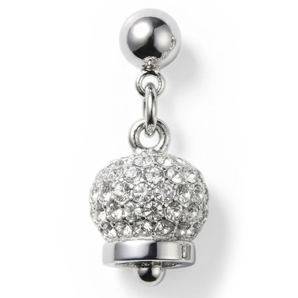 ORECCHINI PENDENTI CON CAMPANELLA CON STRASS
