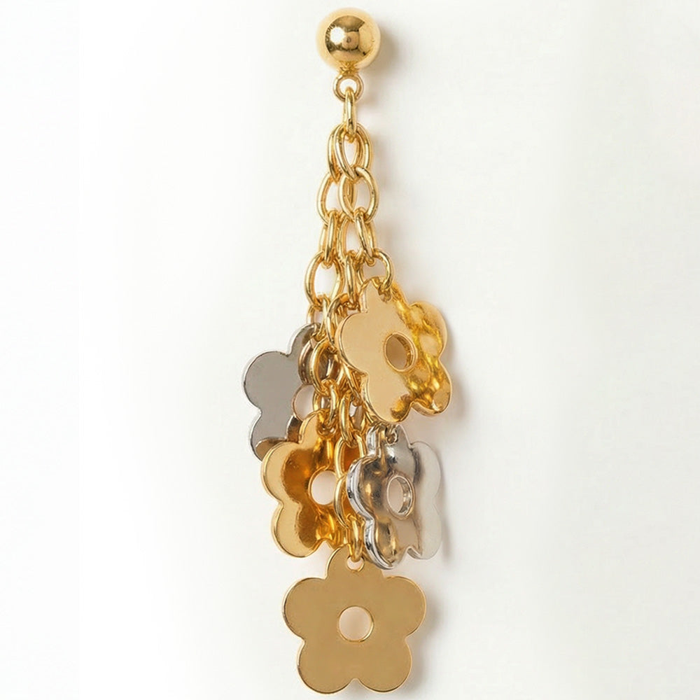 ORECCHINI PENDENTI CON MARGHERITE A DIVERSE ALTEZZE