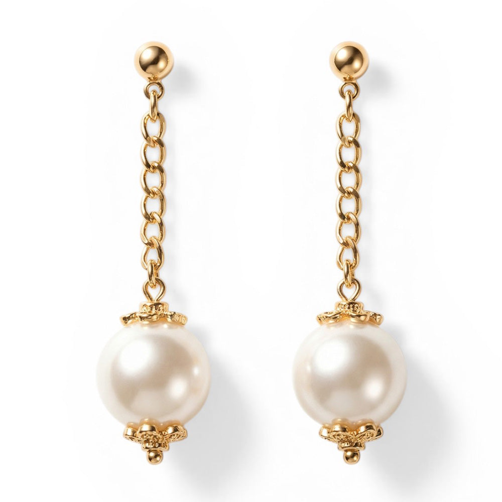 ORECCHINI CON PERLA PENDENTE