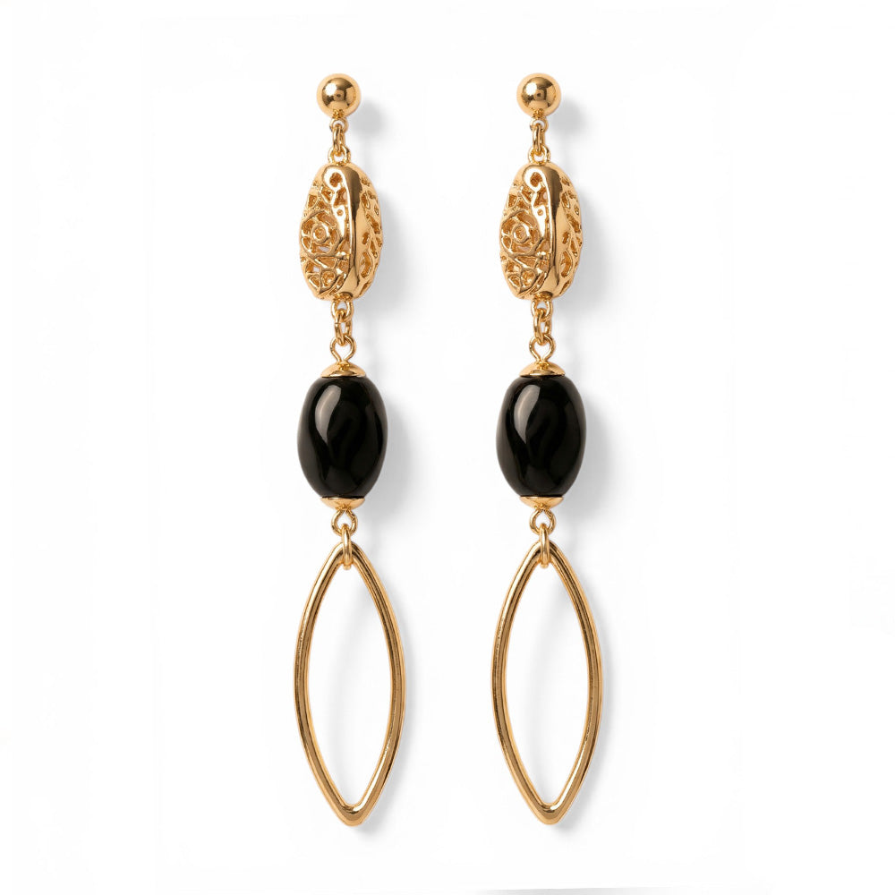 ORECCHINI PENDENTI CON DETTAGLIO TRAFORATO