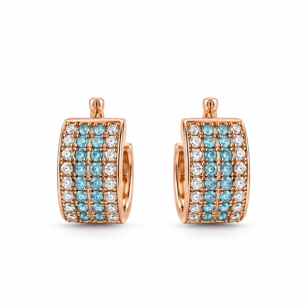 ORECCHINI A CERCHIETTO CON STRASS
