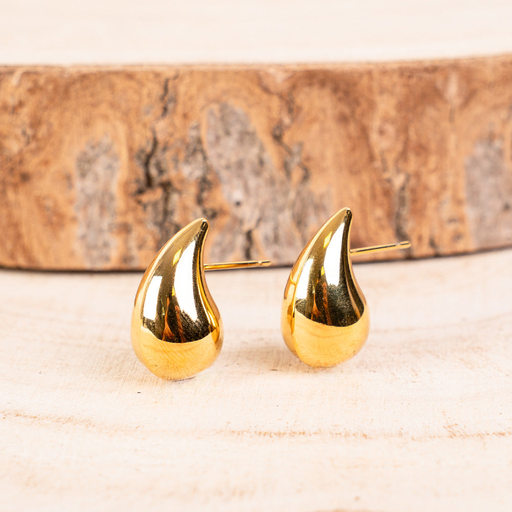 ORECCHINI A LOBO A GOCCIA DA 18 MM