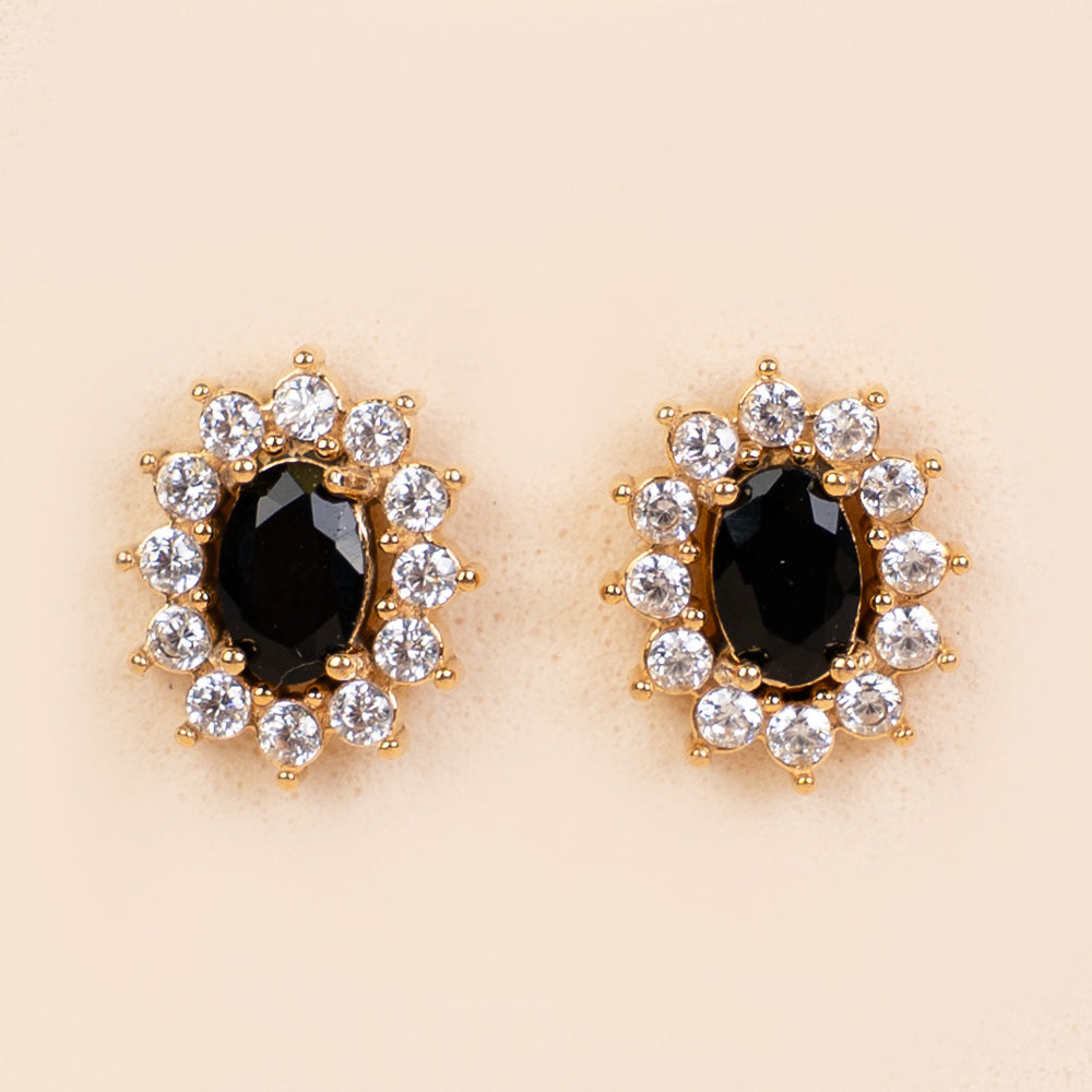 ORECCHINI A LOBO PUNTO LUCE OVALE E STRASS