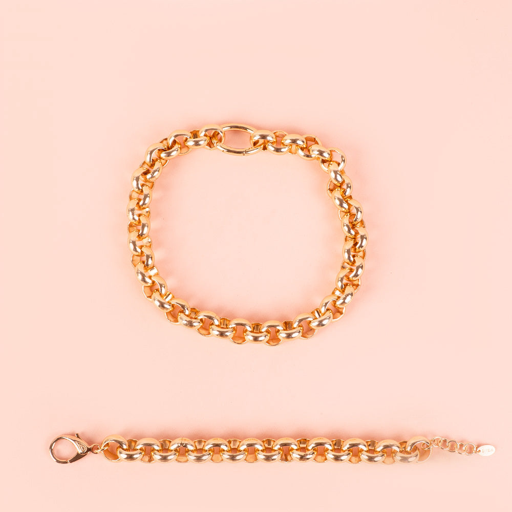 PARURE COLLANA E BRACCIALE A CATENA