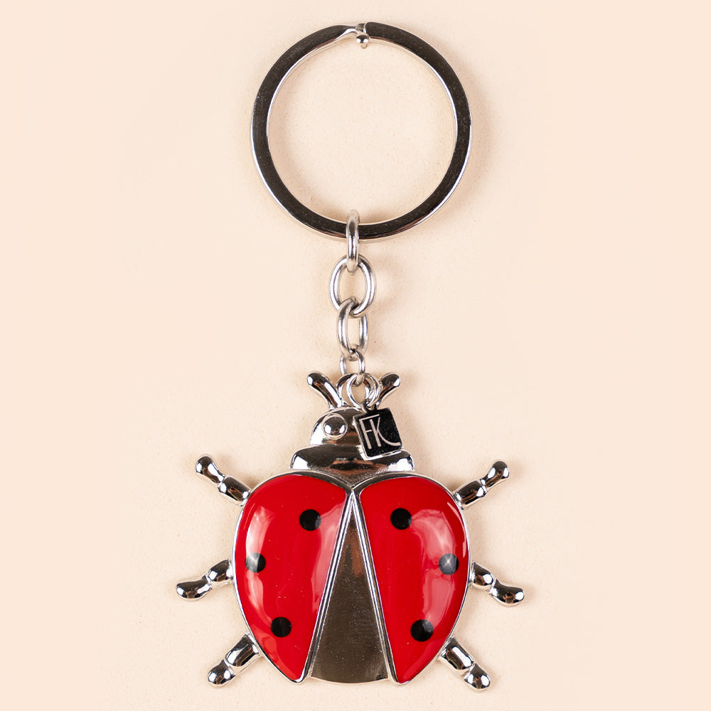 PORTACHIAVI CON COCCINELLA PENDENTE