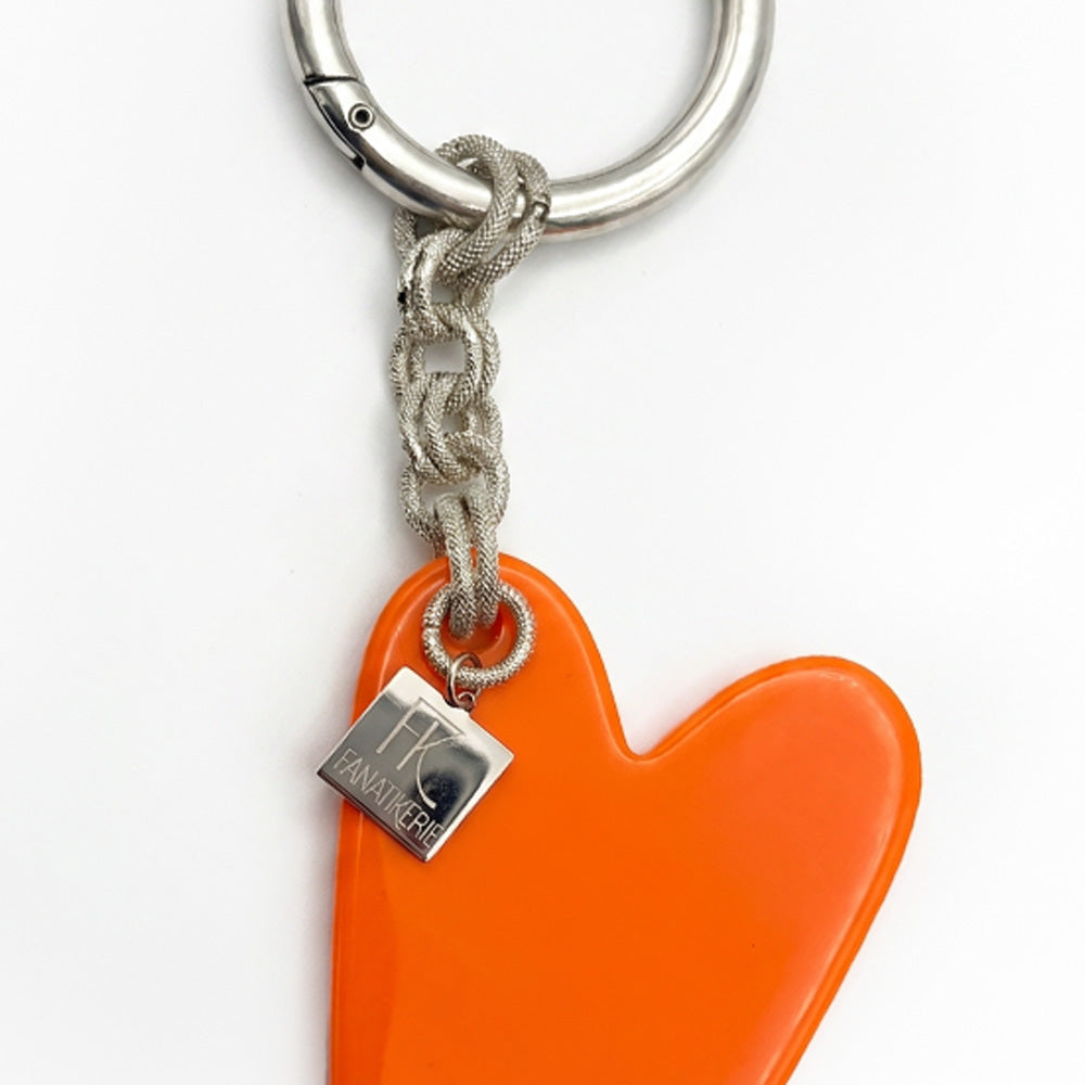 PORTACHIAVI CON CUORE GRANDE ALLUNGATO COLORATO