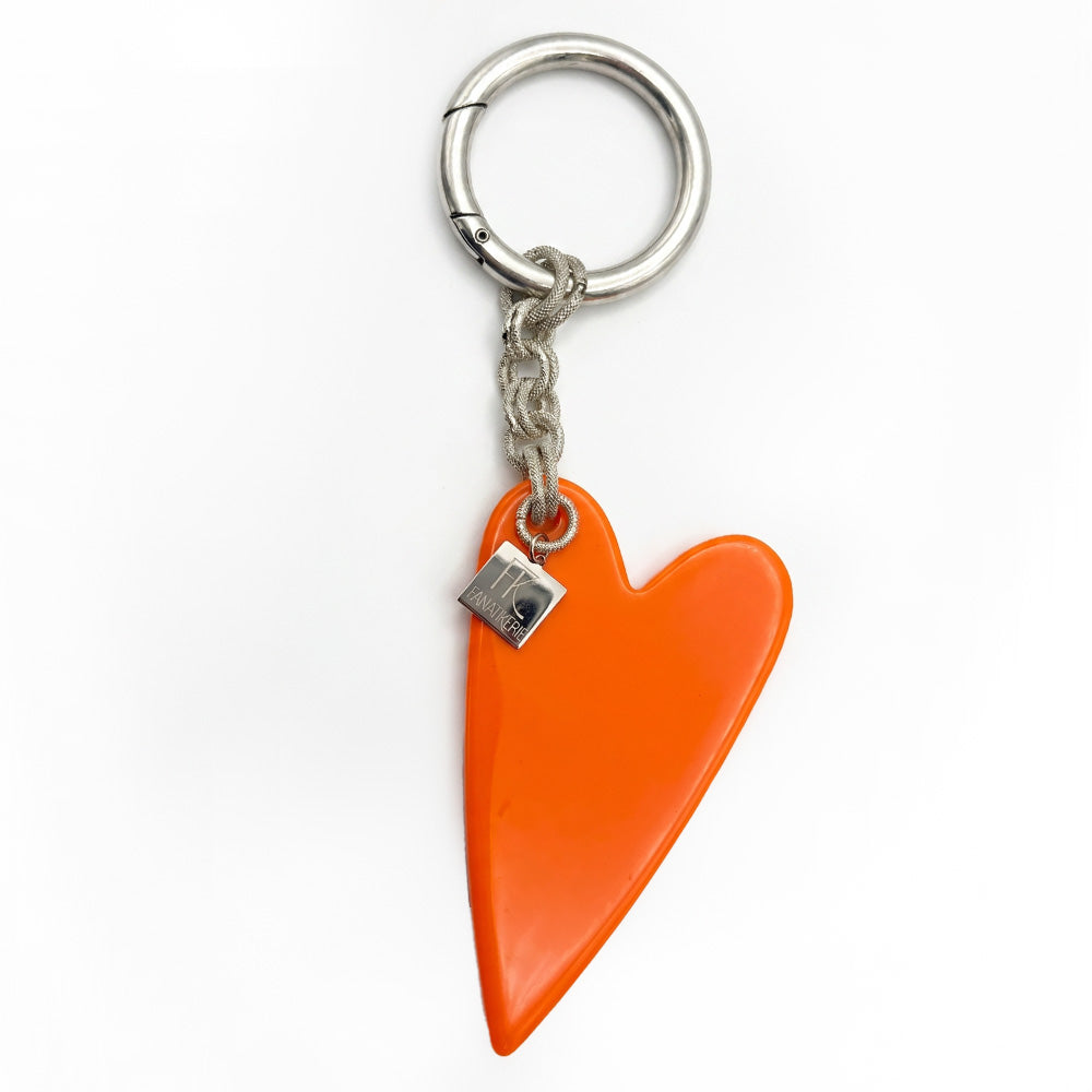 PORTACHIAVI CON CUORE GRANDE ALLUNGATO COLORATO