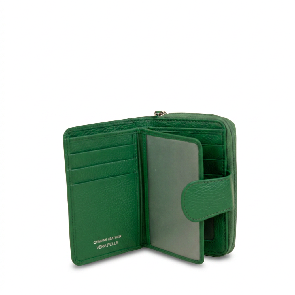 WALLET WITH DOUBLE POCKET AND TAB