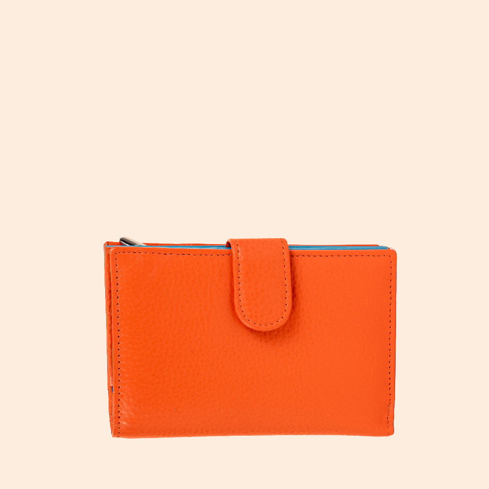 SMALL WALLET WITH MULTICOLOURED INTERIOR