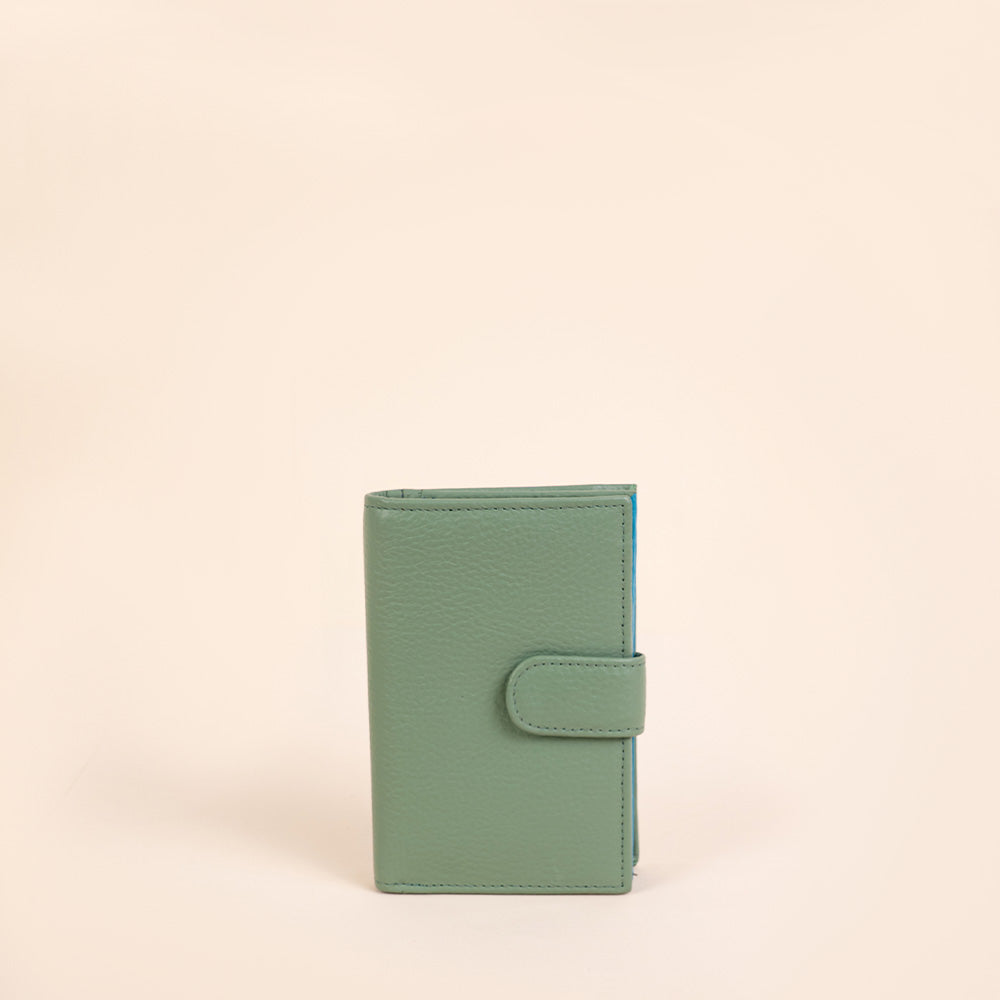 SMALL WALLET WITH MULTICOLOURED INTERIOR