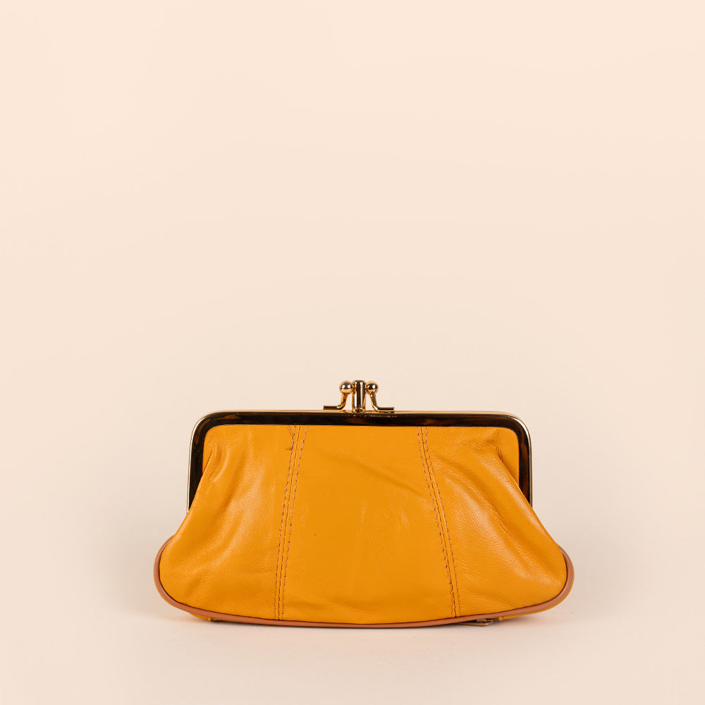 PORTAMONETE CLASSICO PELLE CON CHIUSURA A CLICK CLACK