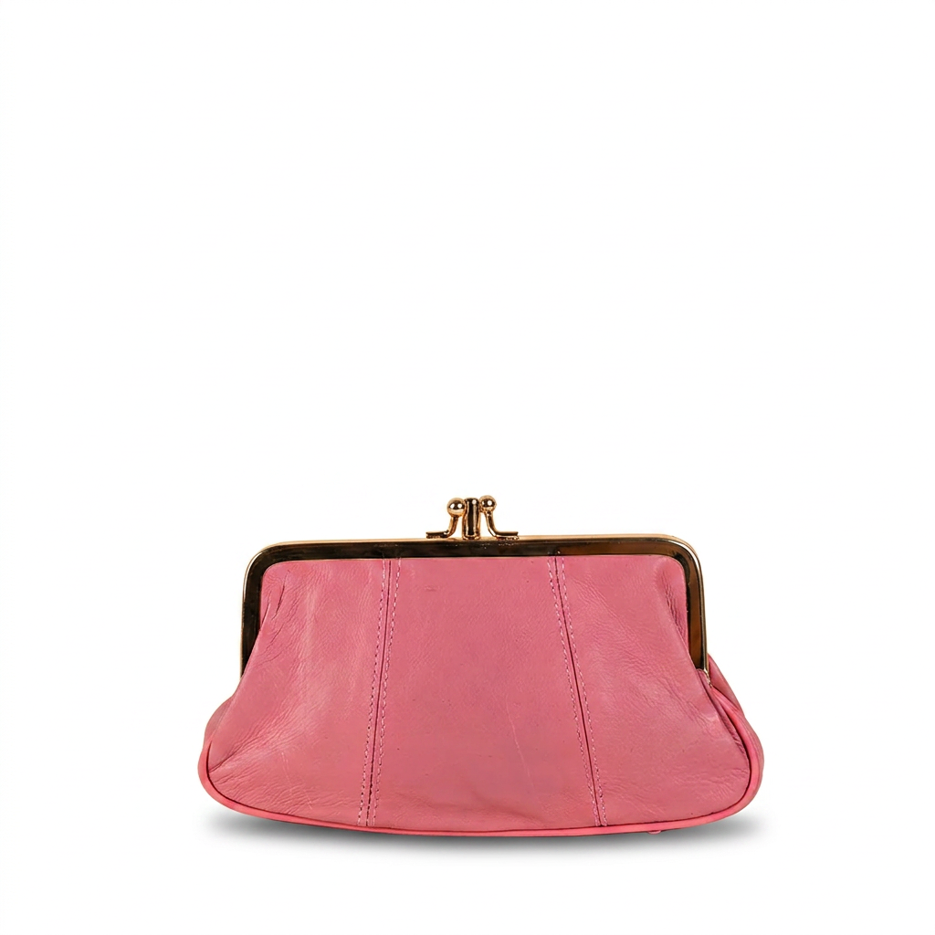 PORTAMONETE CLASSICO PELLE CON CHIUSURA A CLICK CLACK