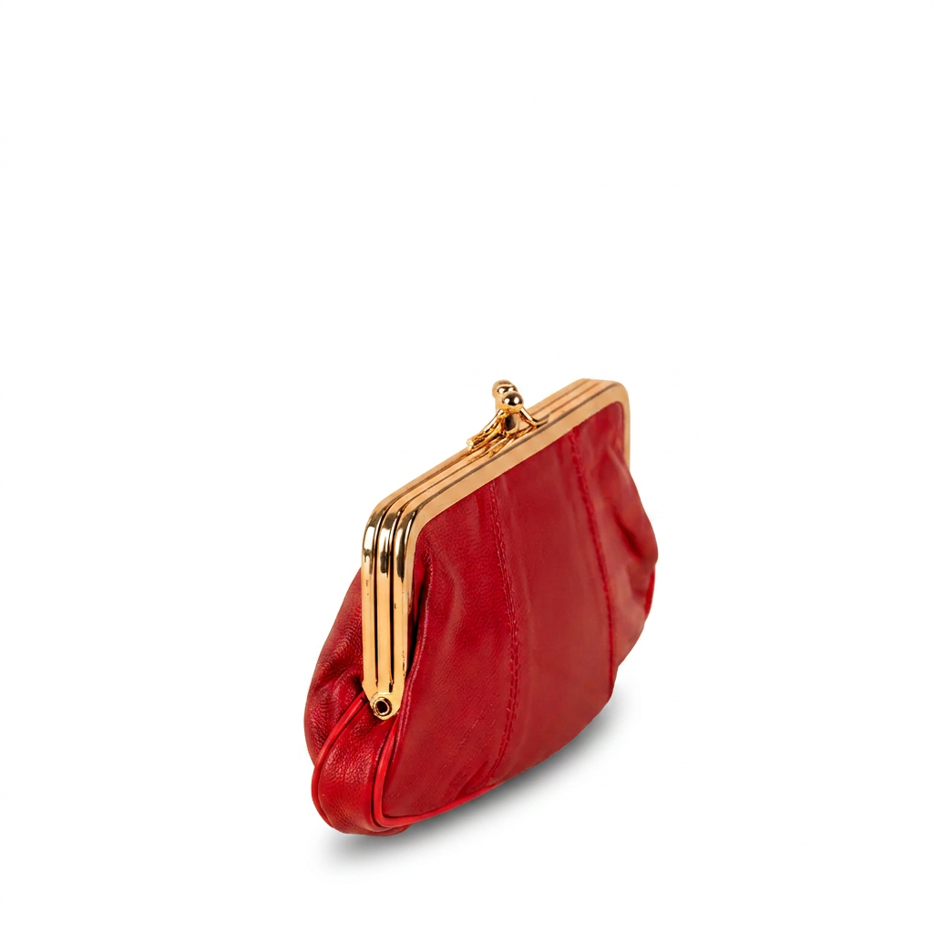PORTAMONETE CLASSICO PELLE CON CHIUSURA A CLICK CLACK