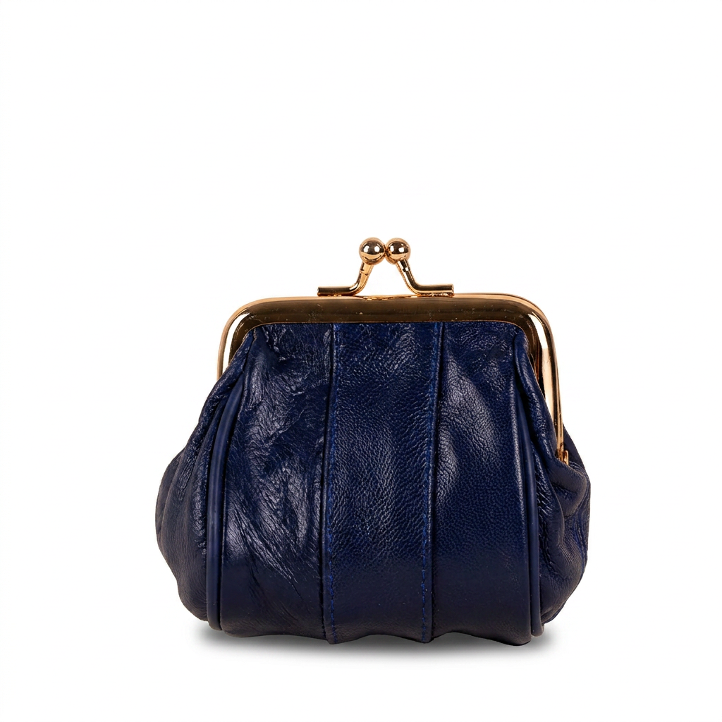 PORTAMONETE CLASSICO PELLE CON CHIUSURA A CLICK CLACK