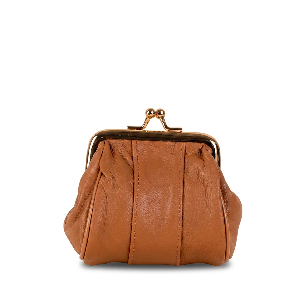 PORTAMONETE CLASSICO PELLE CON CHIUSURA A CLICK CLACK