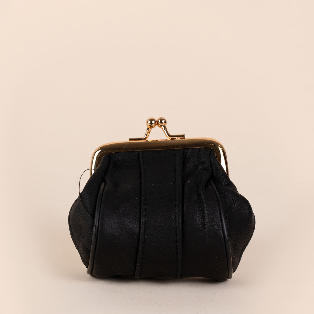 PORTAMONETE CLASSICO PELLE CON CHIUSURA A CLICK CLACK