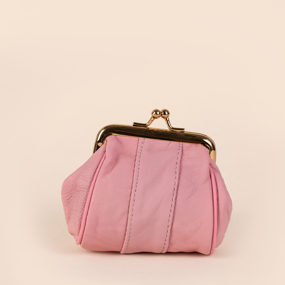 PORTAMONETE CLASSICO PELLE CON CHIUSURA A CLICK CLACK