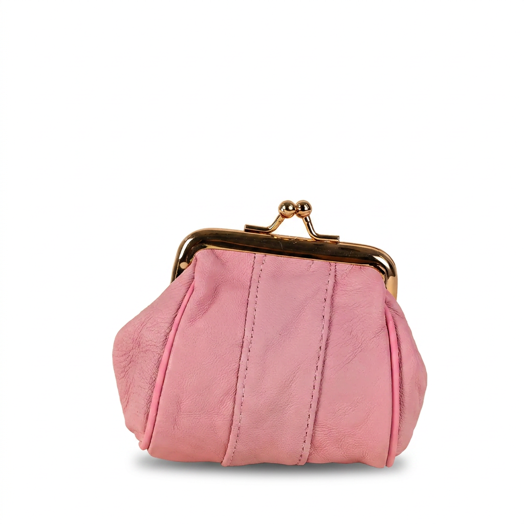 PORTAMONETE CLASSICO PELLE CON CHIUSURA A CLICK CLACK