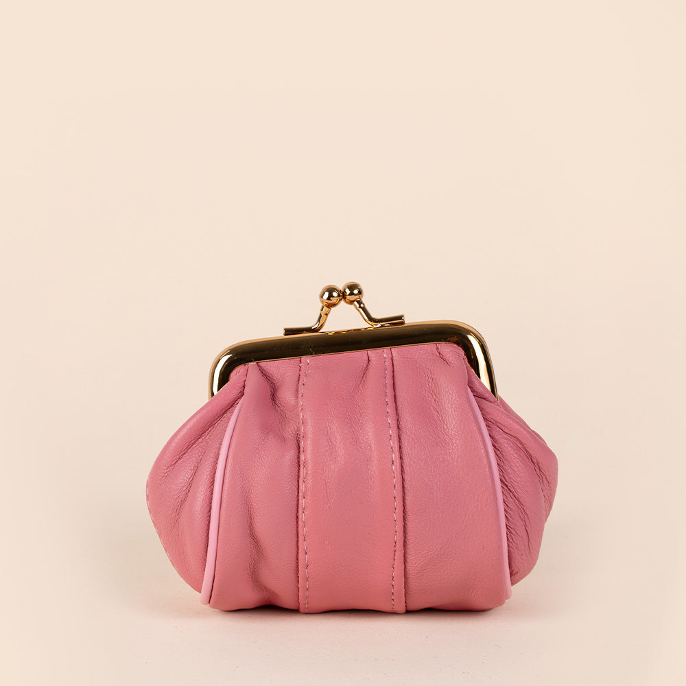 PORTAMONETE CLASSICO PELLE CON CHIUSURA A CLICK CLACK