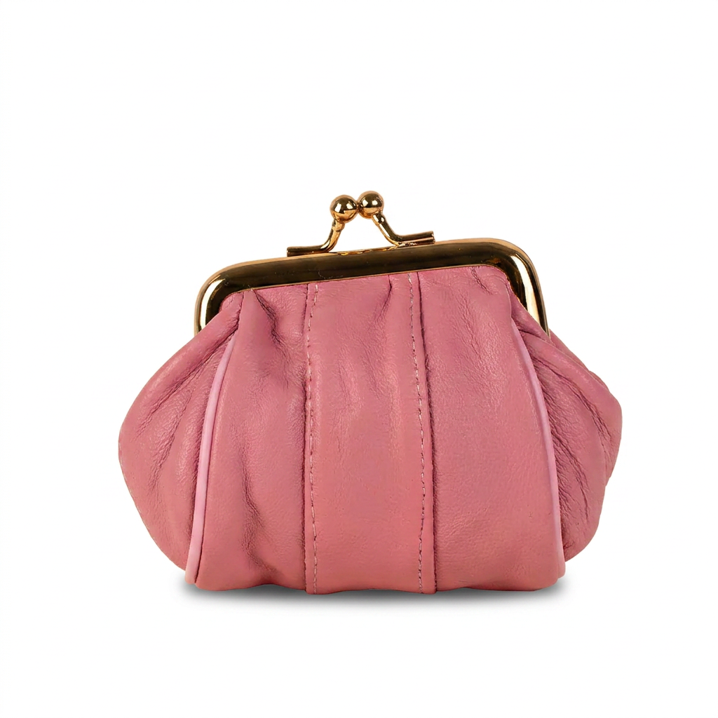 PORTAMONETE CLASSICO PELLE CON CHIUSURA A CLICK CLACK