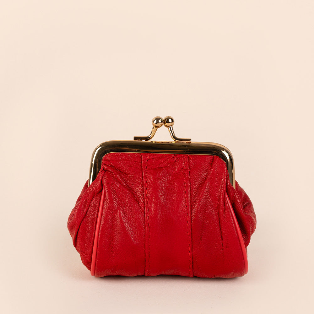 PORTAMONETE CLASSICO PELLE CON CHIUSURA A CLICK CLACK