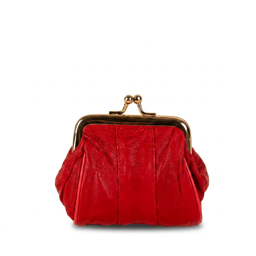 PORTAMONETE CLASSICO PELLE CON CHIUSURA A CLICK CLACK