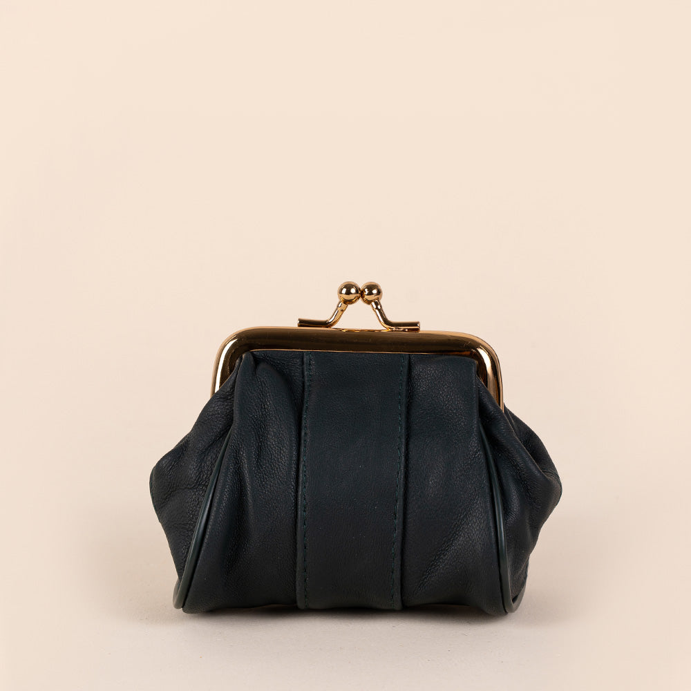 PORTAMONETE CLASSICO PELLE CON CHIUSURA A CLICK CLACK